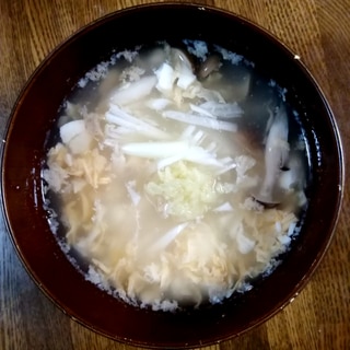 ネギと生姜の温活スープ